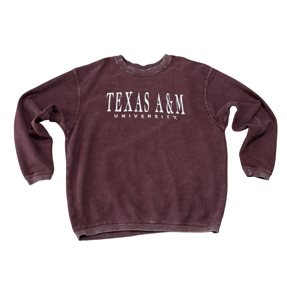 Chicka-d Women's Texas A&M‎ Faded Retro Style Sweatshirt Size Large 24 x 29